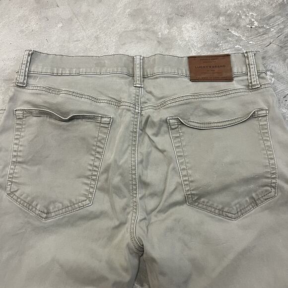 Lucky Brand Jeans Mens 32X32 Beige Stretch 121 Slim Straight Casual Everyday - Picture 6 of 8